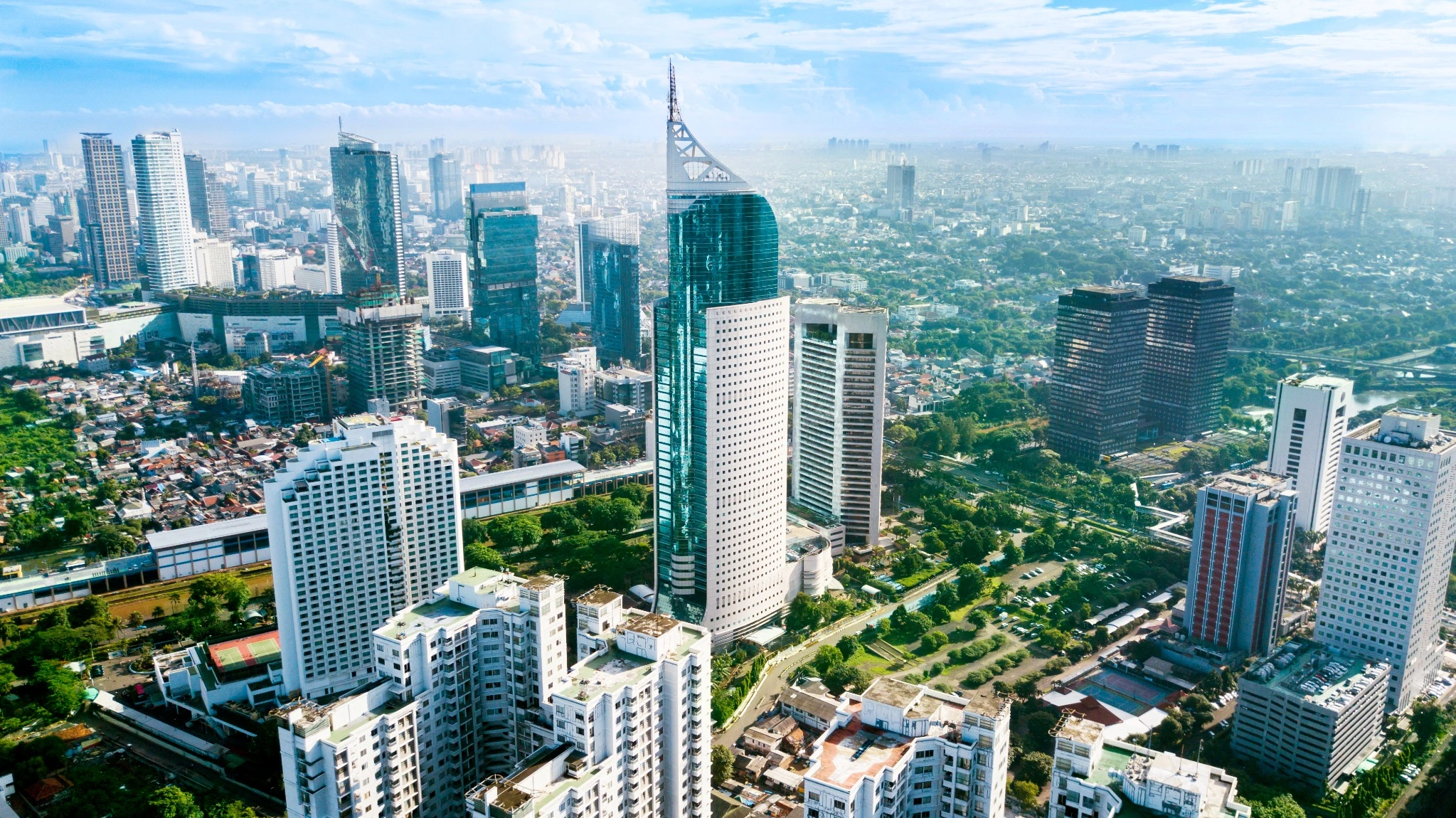 Modern skyscrapers in Jakarta, Indonesia