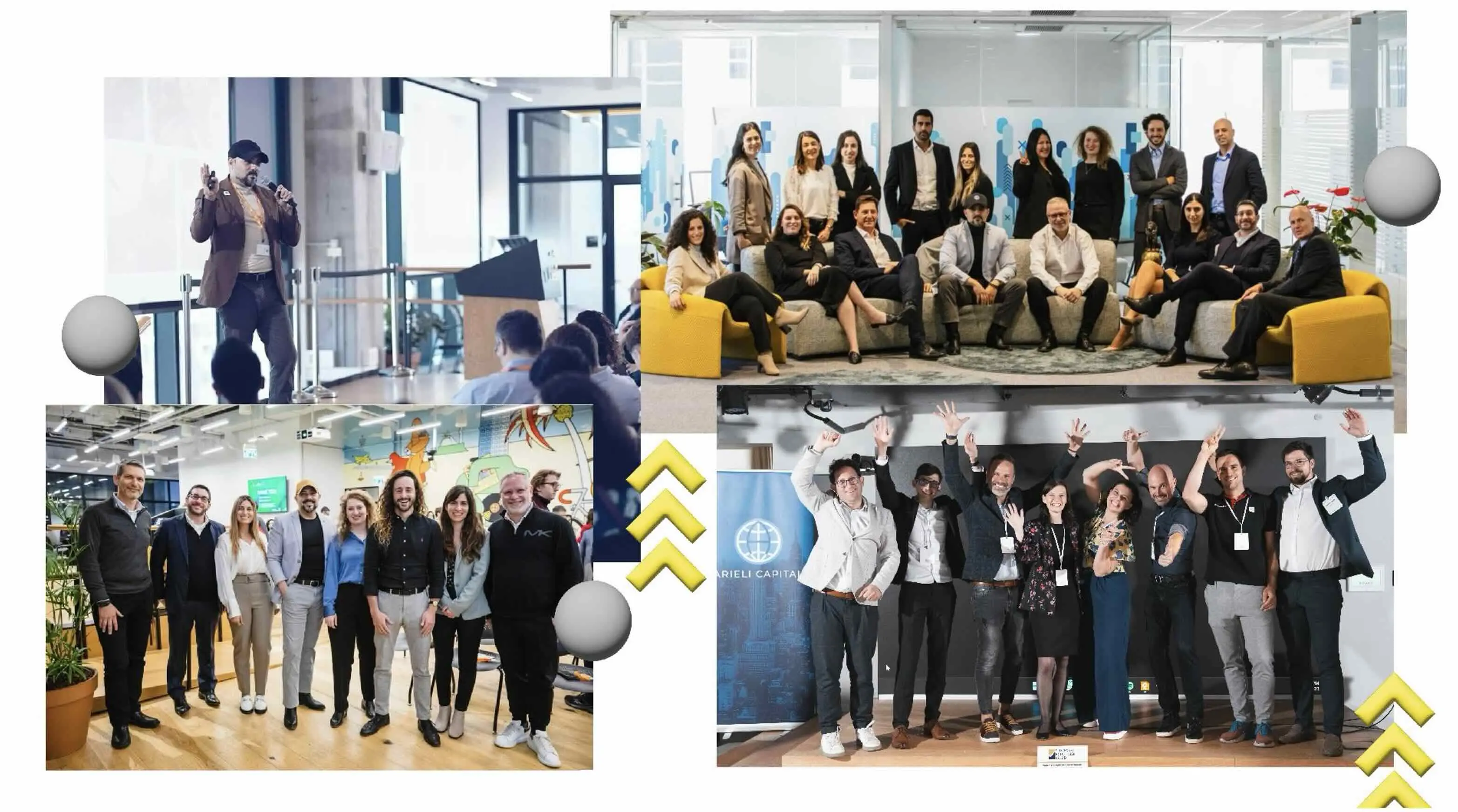 Founders and mentors together at an international programme